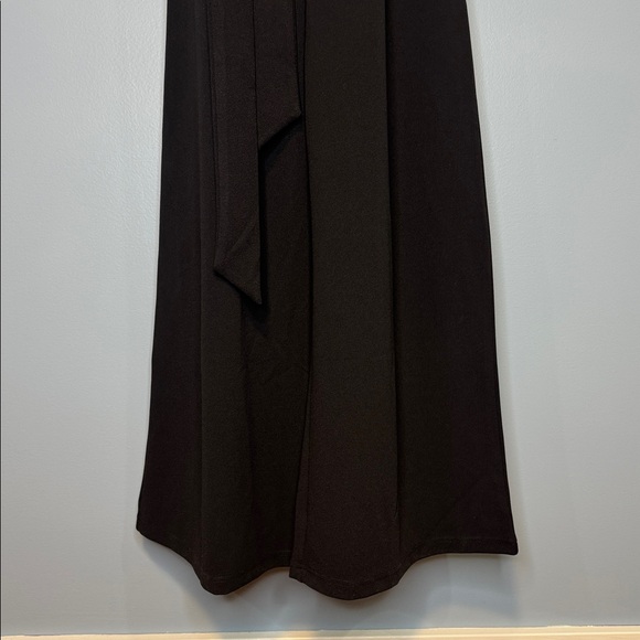 Caracilia Chic Black One-Shoulder Cropped Jumpsuit with Tie Waist Size Small NWT - Picture 5 of 11